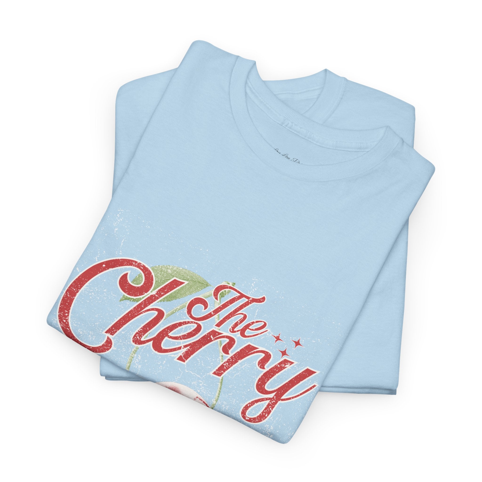 The Cherry Vintage Graphic Tee — Retro Fruit Logo T-Shirt