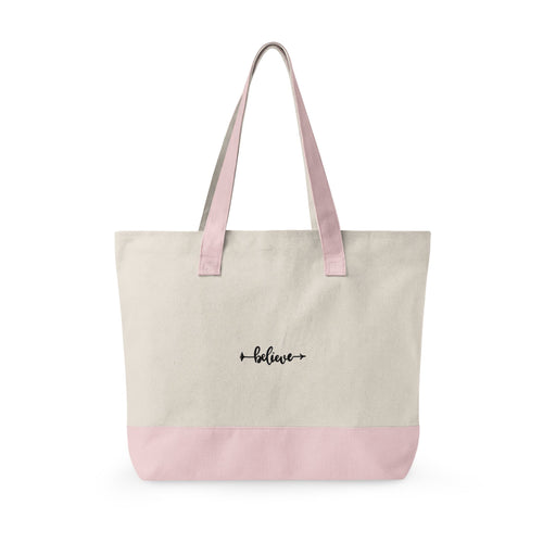 Believe Floral  - Tote Bag