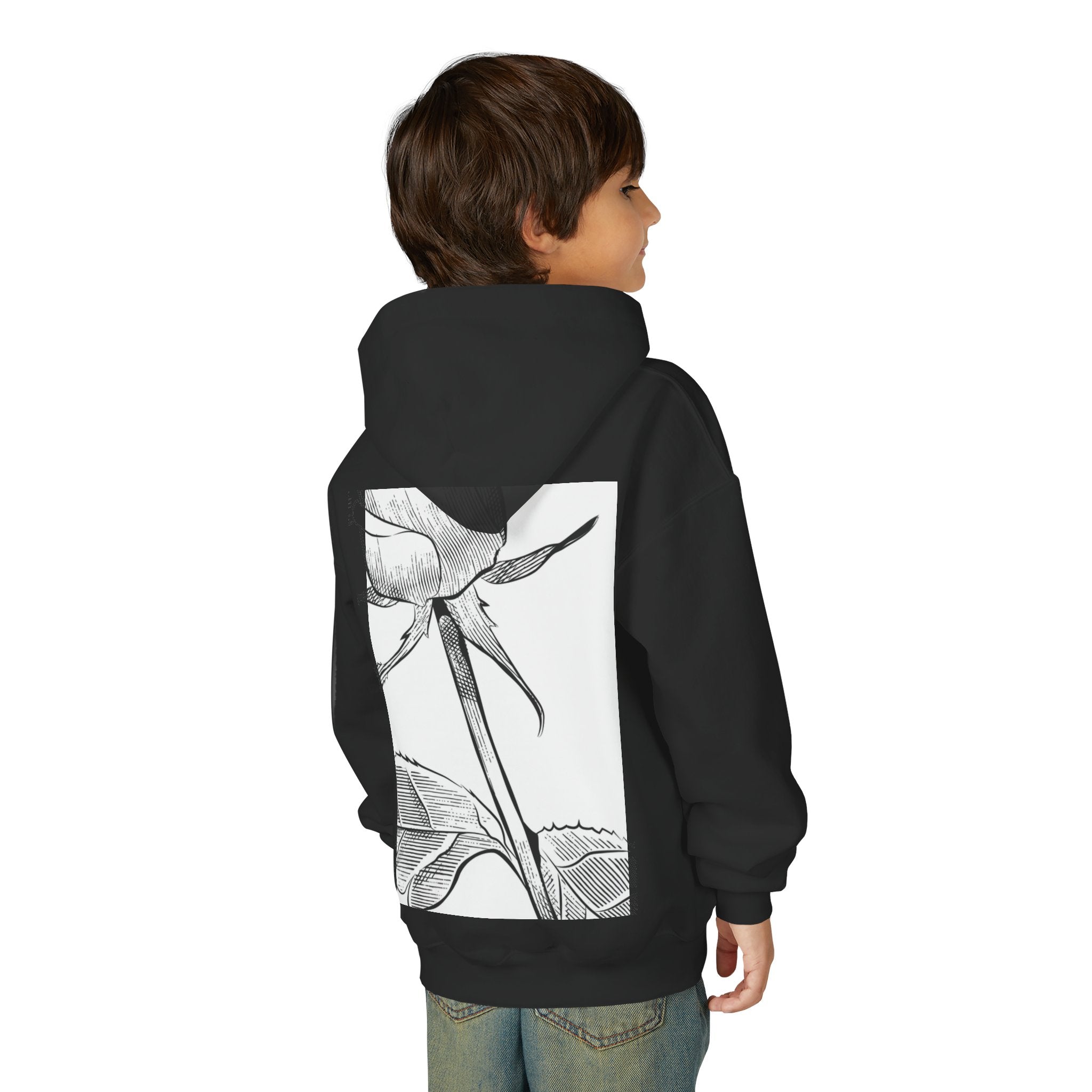Youth Rose Graphic Hoodie