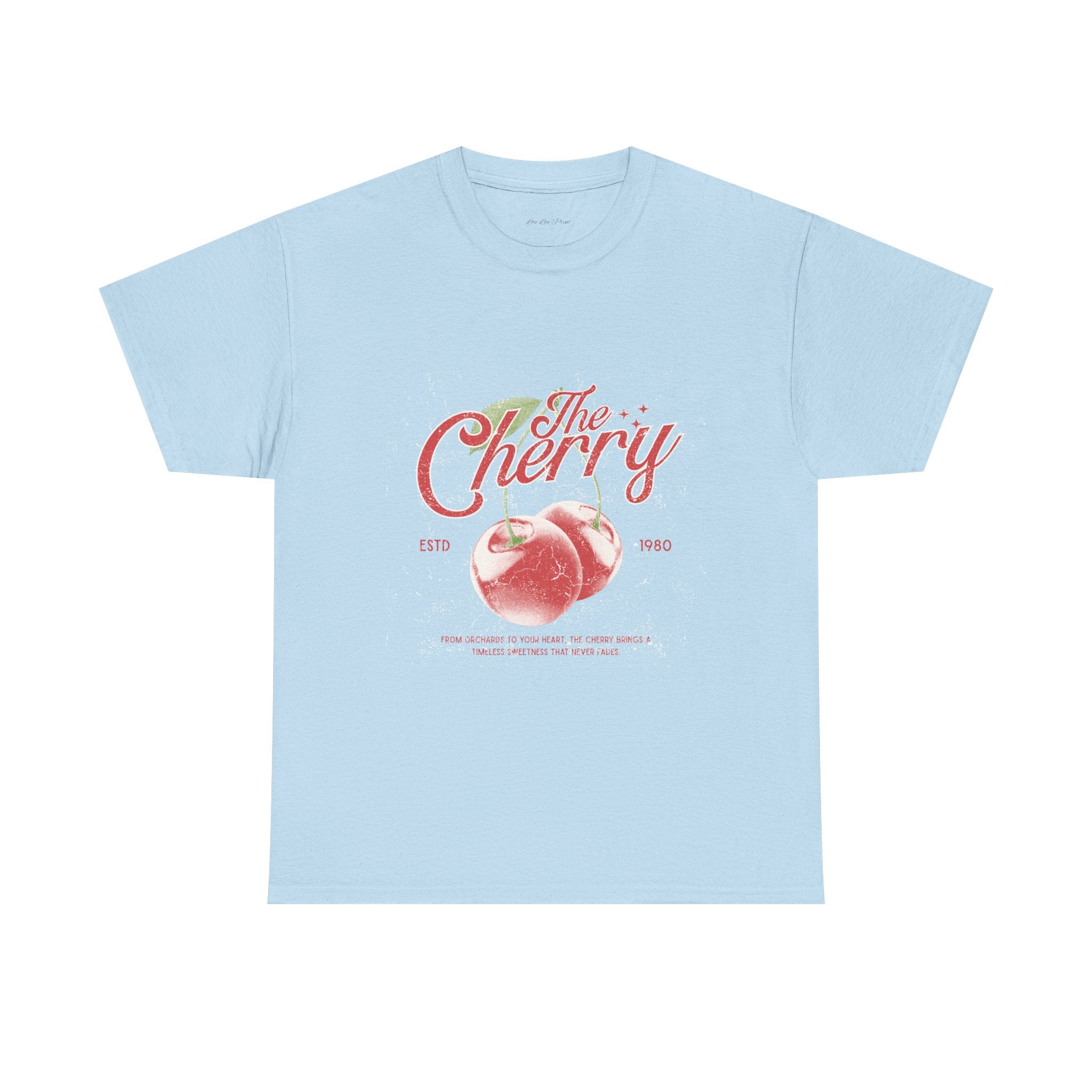 The Cherry Vintage Graphic Tee — Retro Fruit Logo T-Shirt