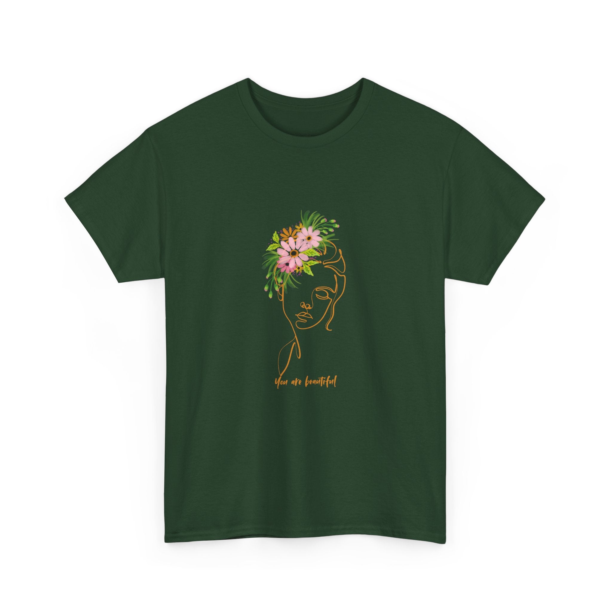 Floral Face Line Art Tee