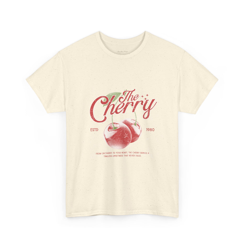 The Cherry Vintage Graphic Tee — Retro Fruit Logo T-Shirt